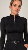 Black zip up baselayer